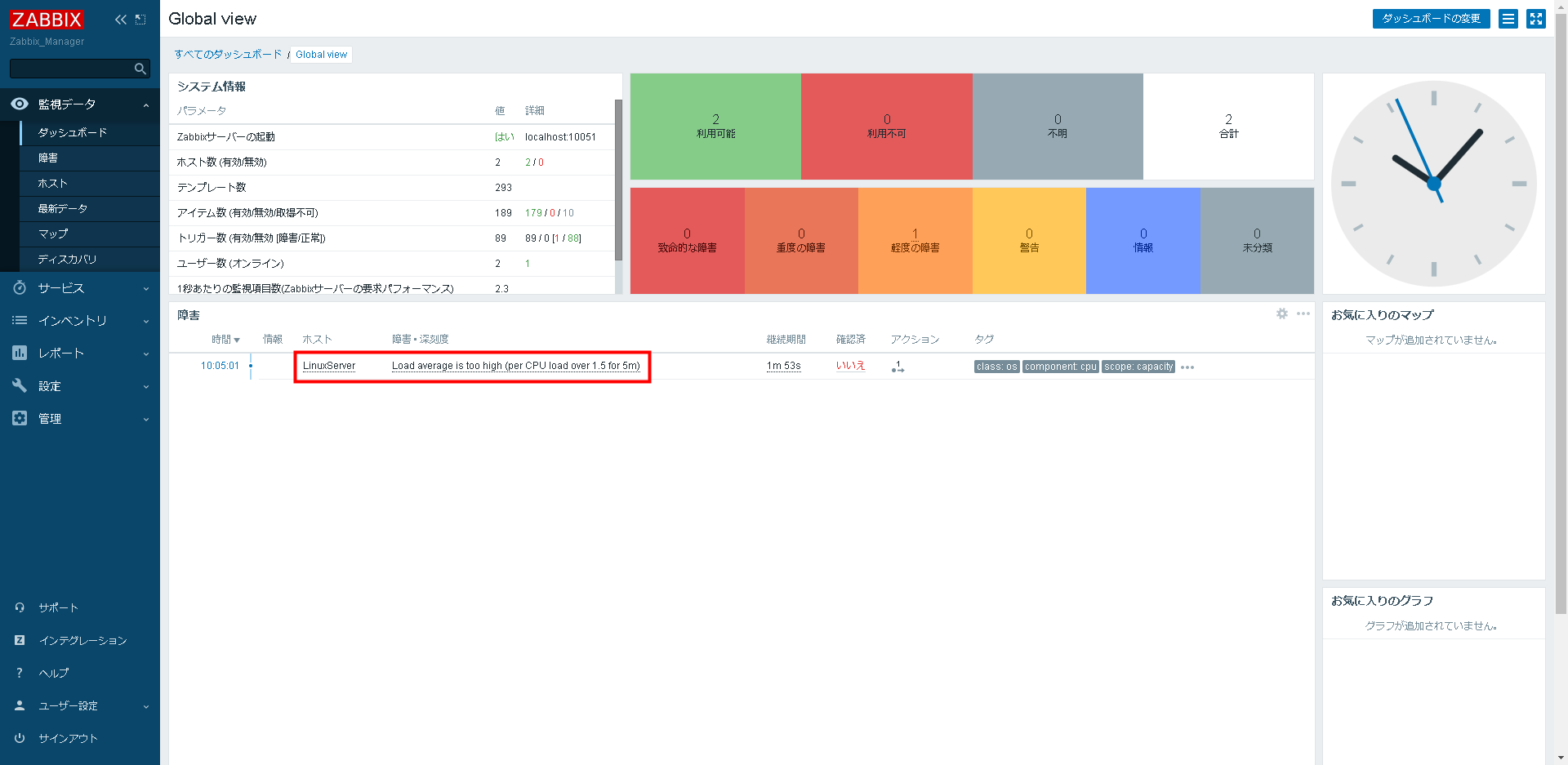 Zabbixでデフォルトのメール通知を受信するための設定手順10