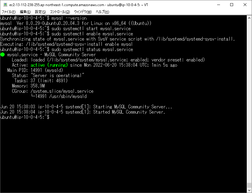 Zabbix 6.0構築手順 Zabbixのインストール3