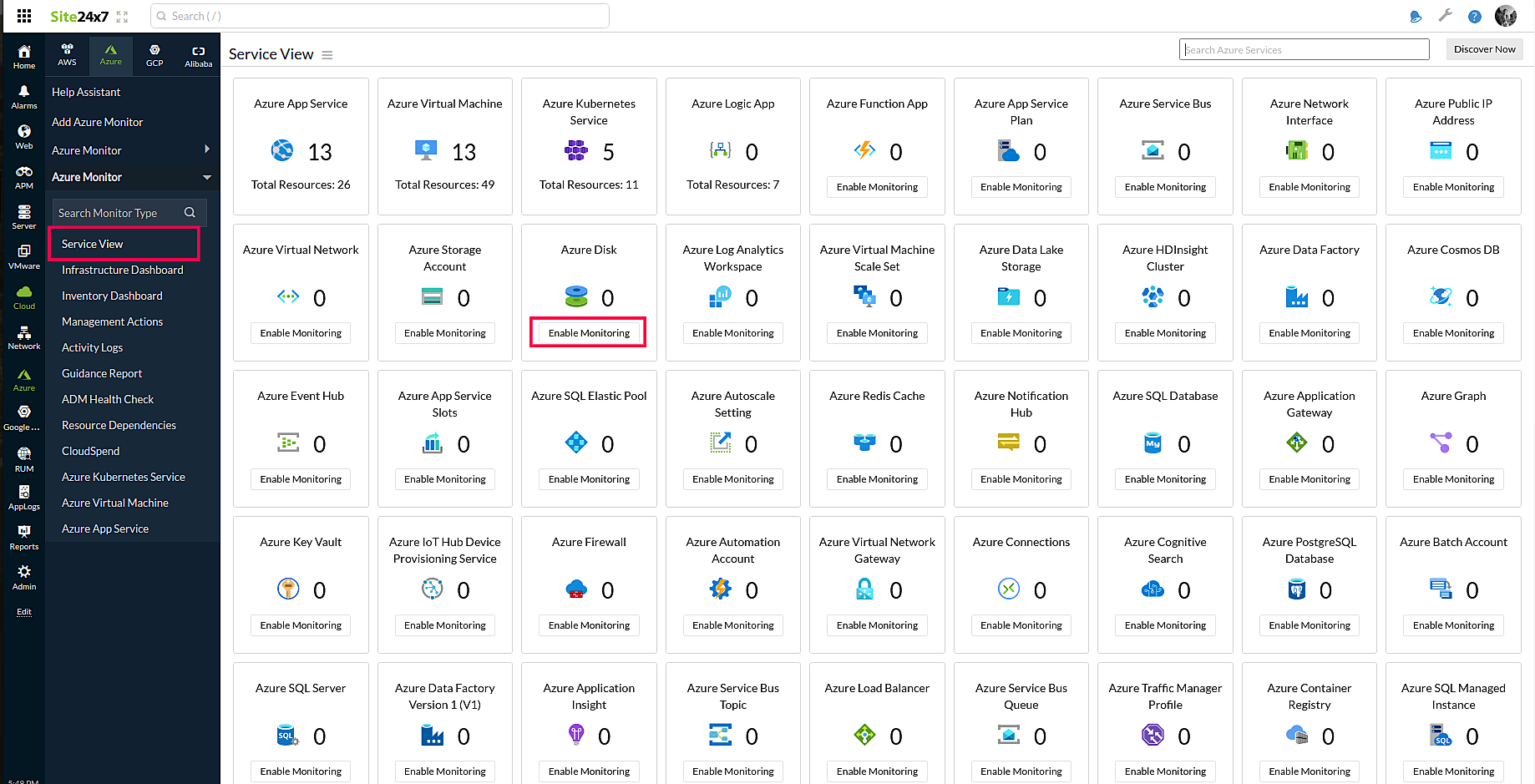 サービスビュー