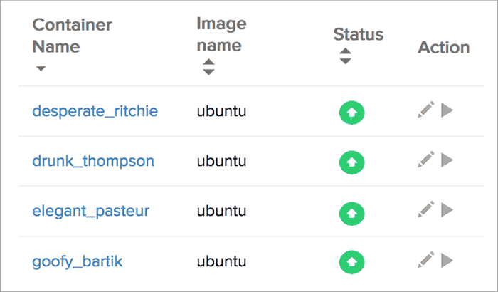docker container status